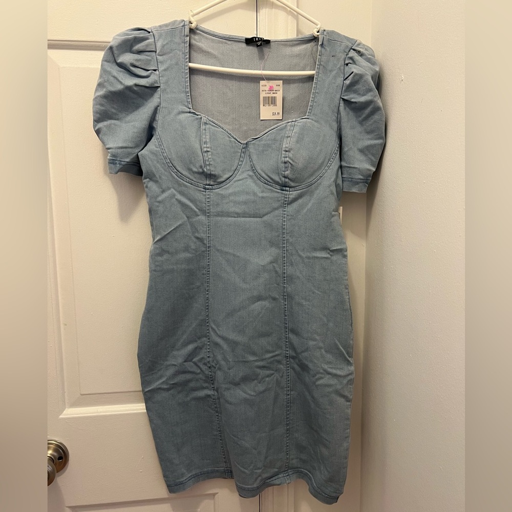 Light washed denim dress